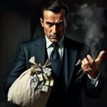 Money as a powerful addiction for the wealthy. Image created by Sheila Bautz using AI Night Cafe as a tool.